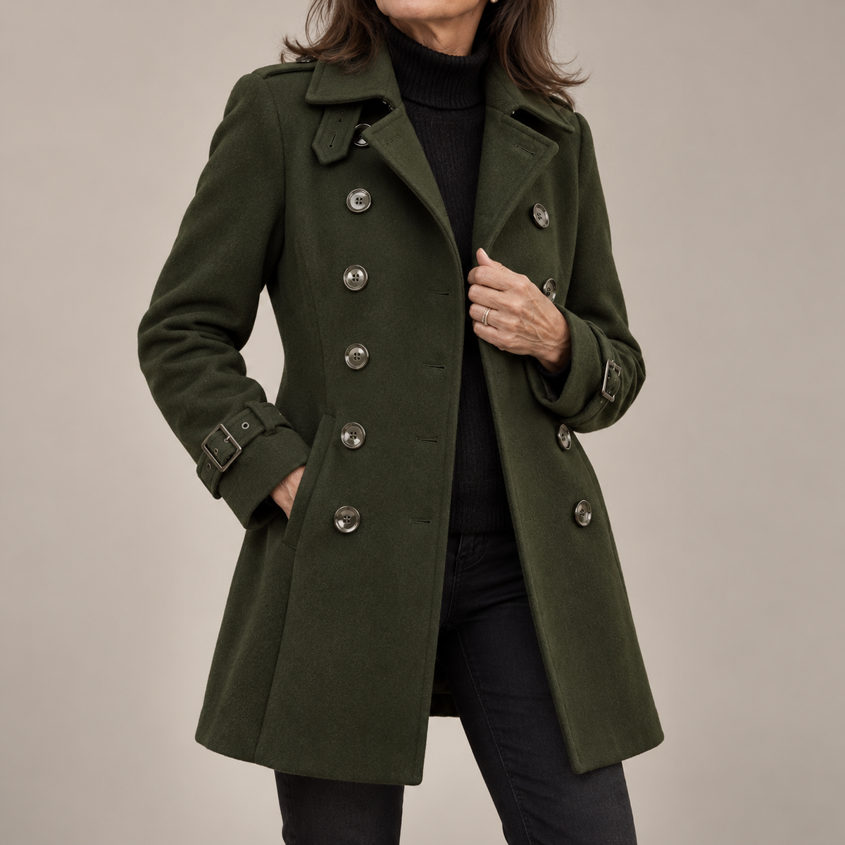 Frances Double-Breasted Longline Coat