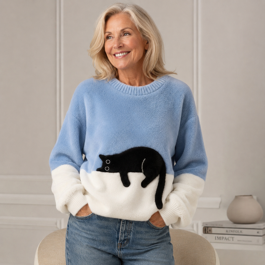 Mabel™ | Playful Cat Cosy Sweater
