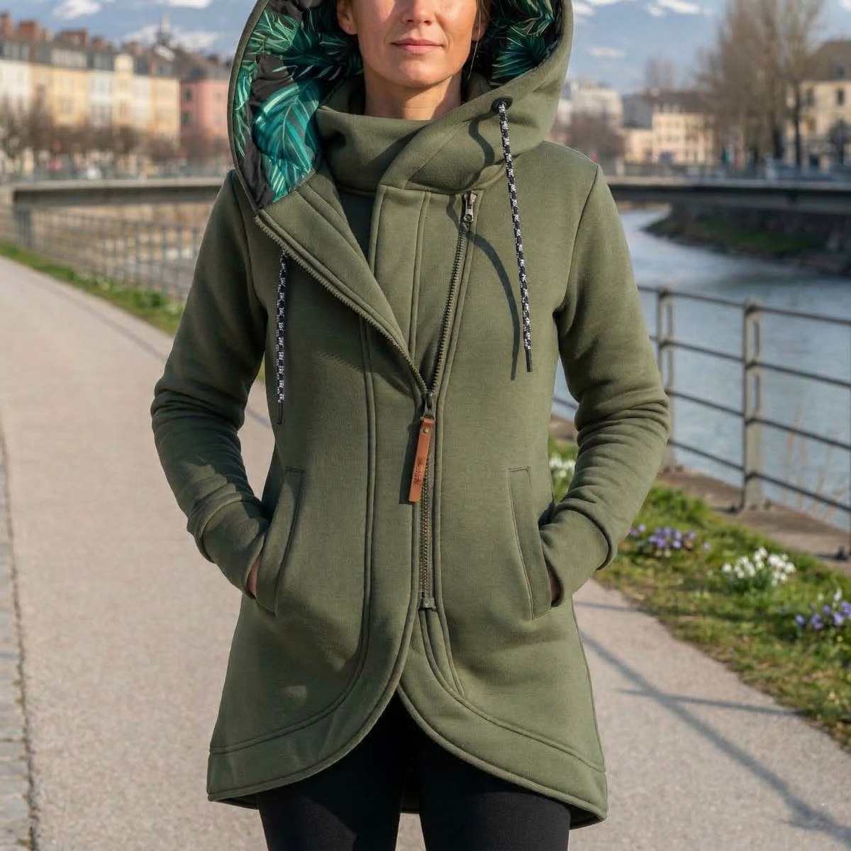 Harriet™ | Floral Lined Hooded Coat