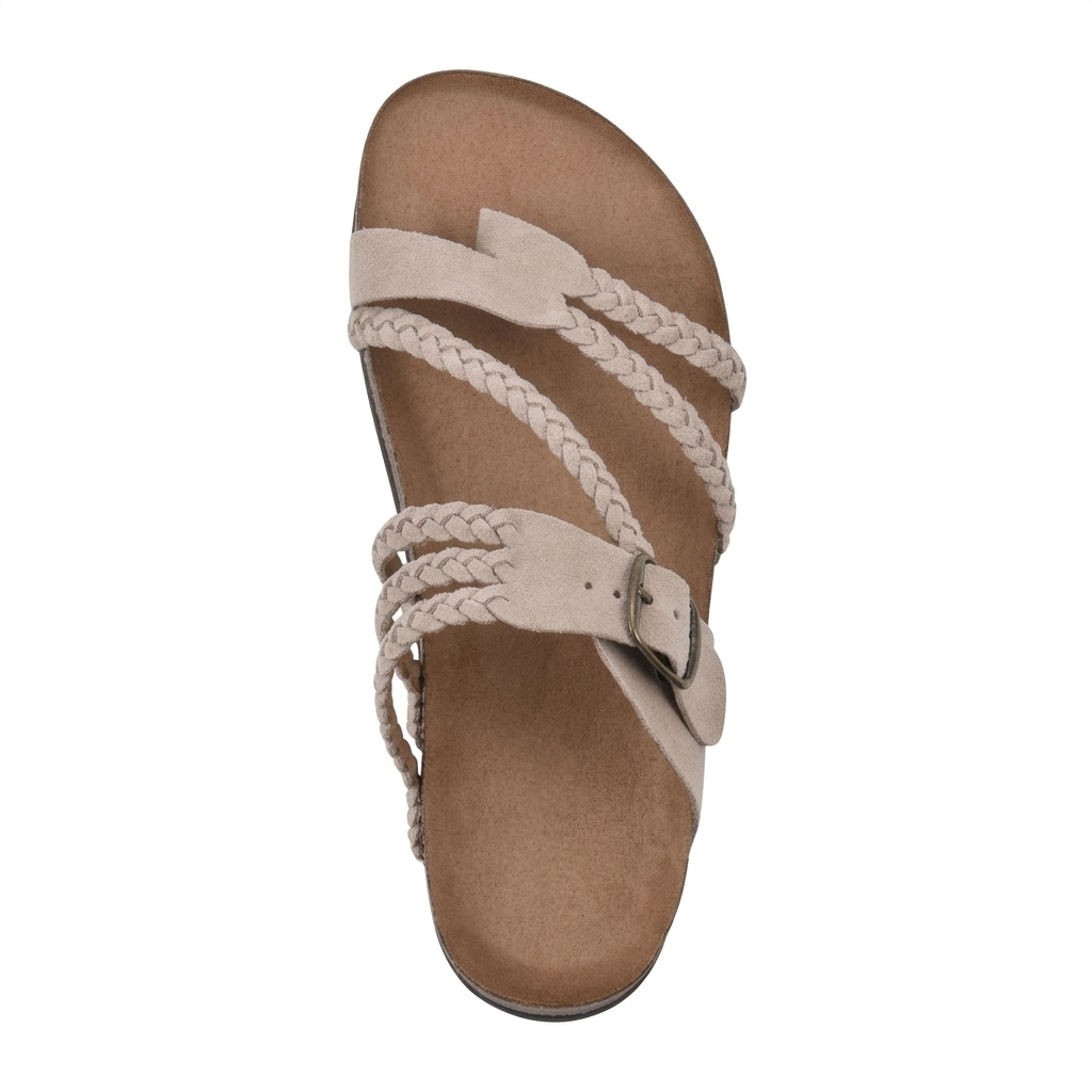 Henry - Comfortable Braided Cork Sandals