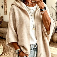 Jane Hooded Batwing Knit Cardigan