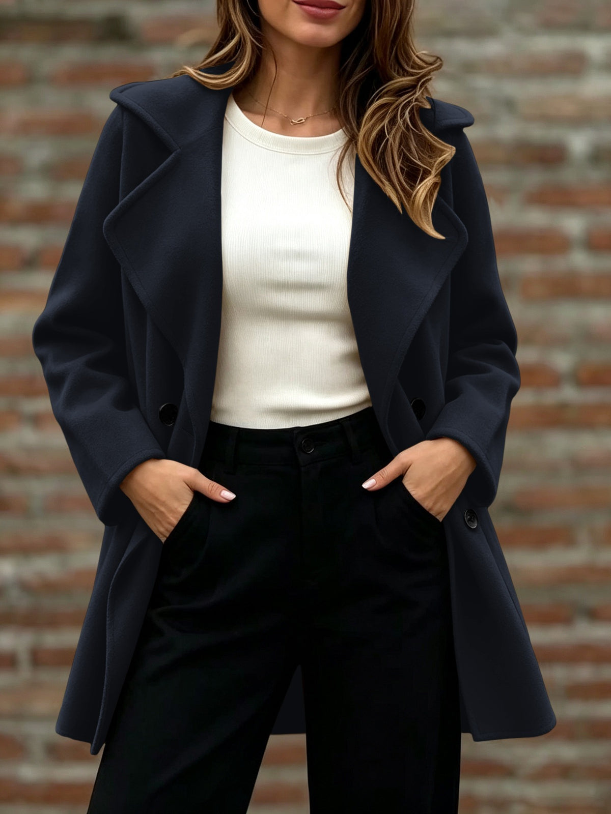 Jacqui Relaxed Double Breasted Coat