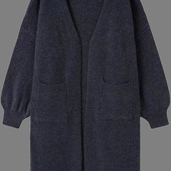 Dawn | Long Open Front Pocket Cardigan