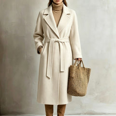 Gina Long Belted Wrap Coat