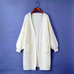 Dawn | Long Open Front Pocket Cardigan