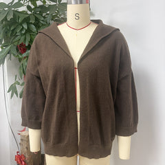 Jane Hooded Batwing Knit Cardigan