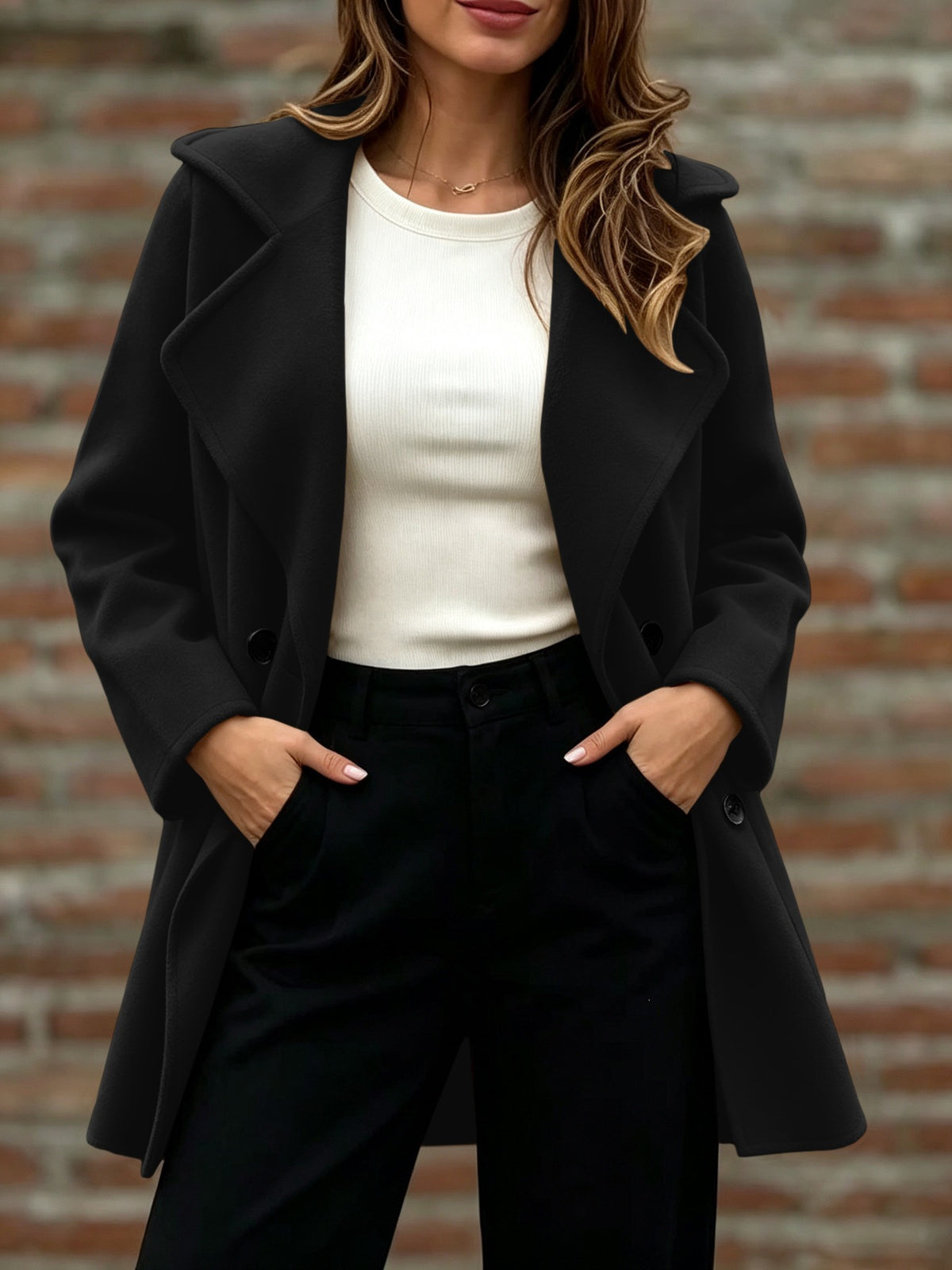 Jacqui Relaxed Double Breasted Coat
