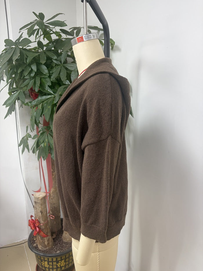 Jane Hooded Batwing Knit Cardigan