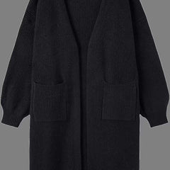 Dawn | Long Open Front Pocket Cardigan