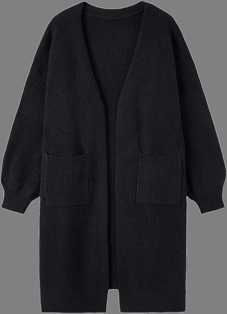 Dawn | Long Open Front Pocket Cardigan