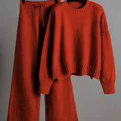 Toni Knit Jumper and Wide Leg Trouser Set