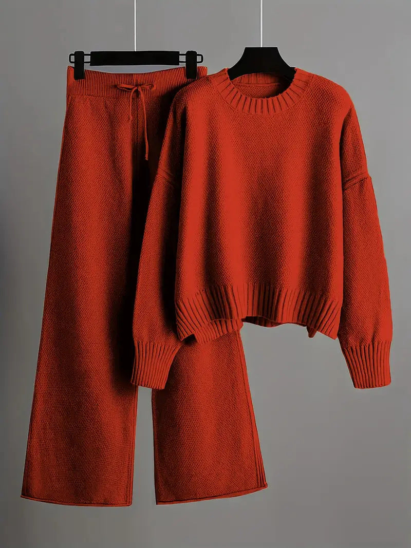 Toni Knit Jumper and Wide Leg Trouser Set