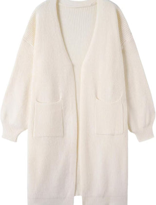 Dawn | Long Open Front Pocket Cardigan