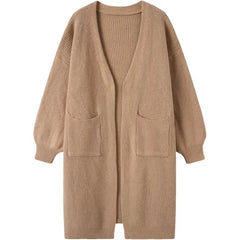 Dawn | Long Open Front Pocket Cardigan