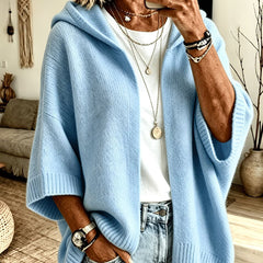 Jane Hooded Batwing Knit Cardigan