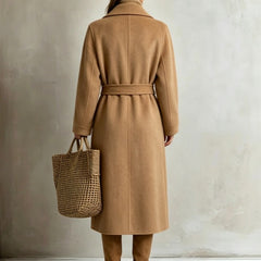 Gina Long Belted Wrap Coat