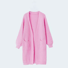 Dawn | Long Open Front Pocket Cardigan