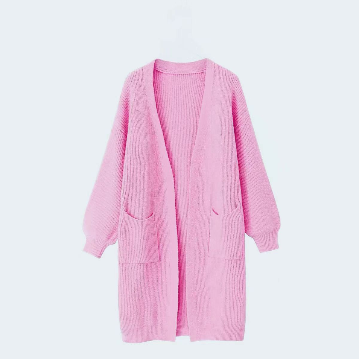 Dawn | Long Open Front Pocket Cardigan