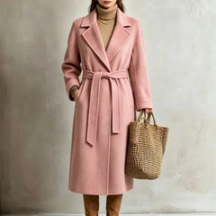 Gina Long Belted Wrap Coat