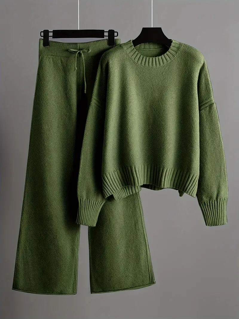 Toni Knit Jumper and Wide Leg Trouser Set