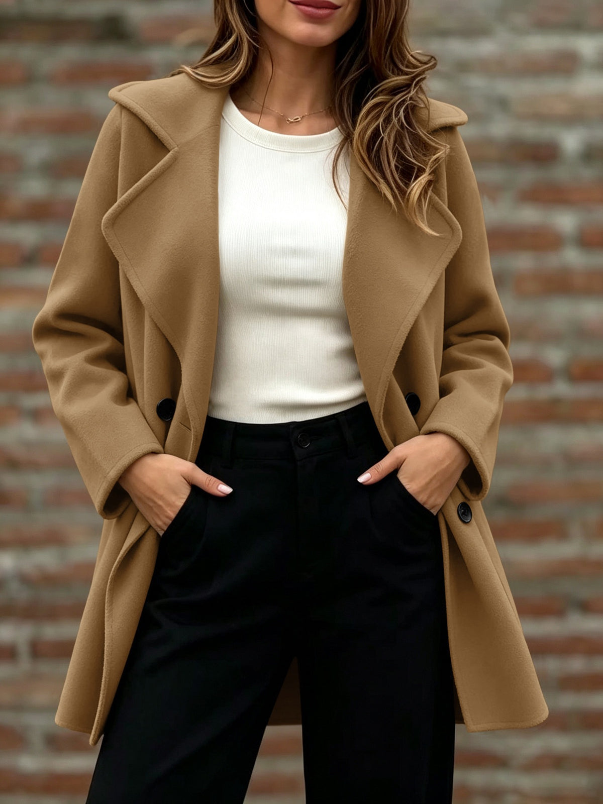 Jacqui Relaxed Double Breasted Coat