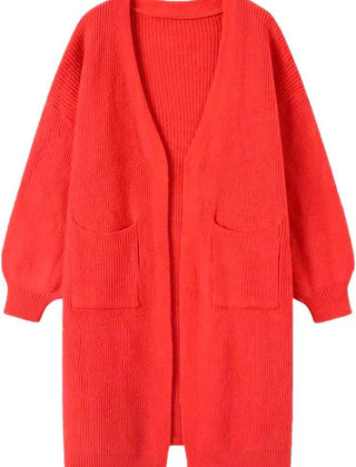 Dawn | Long Open Front Pocket Cardigan
