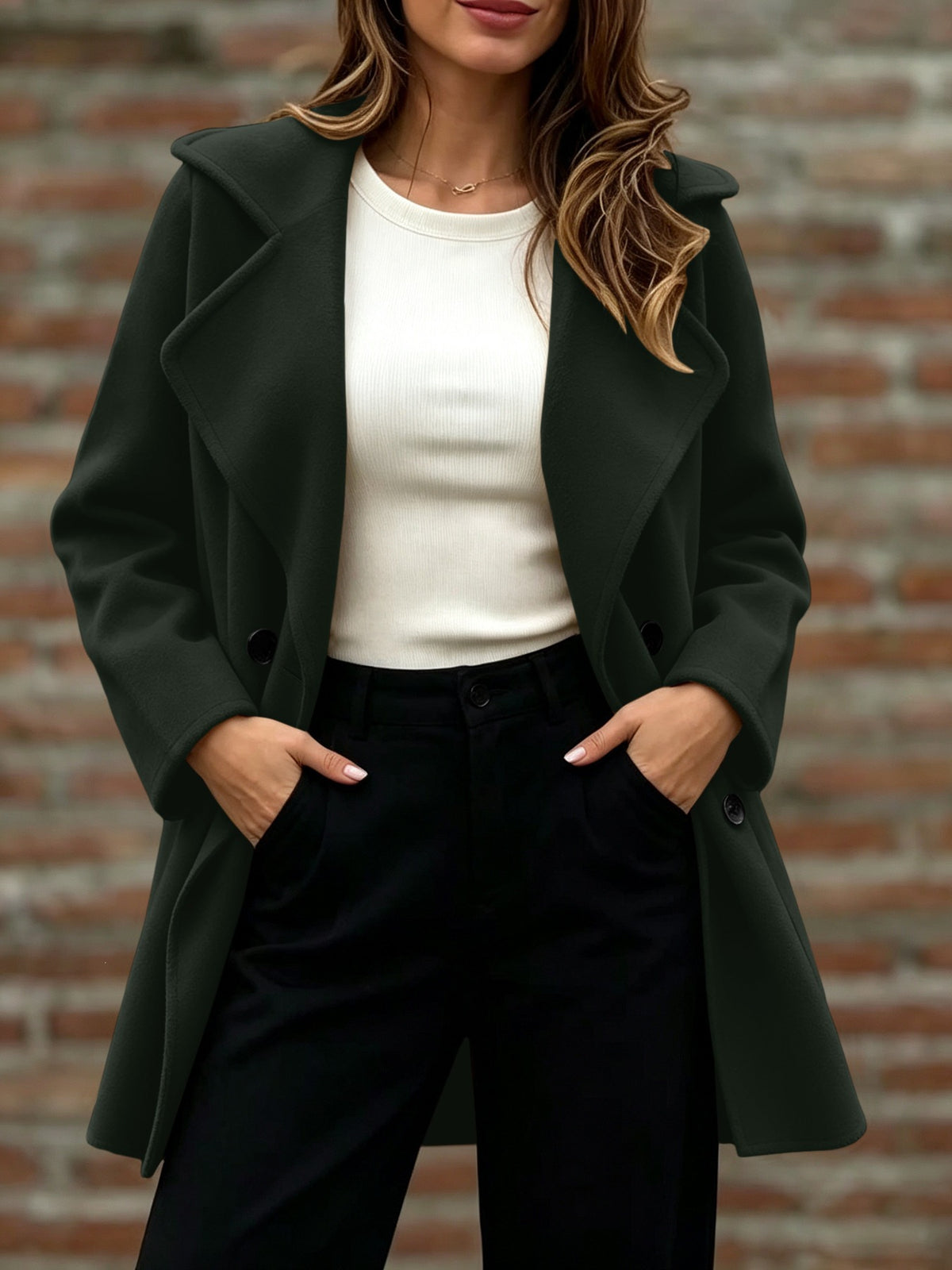 Jacqui Relaxed Double Breasted Coat