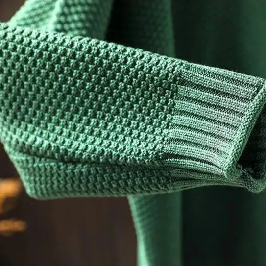 Kay Textured Mock Neck Knit Jumper