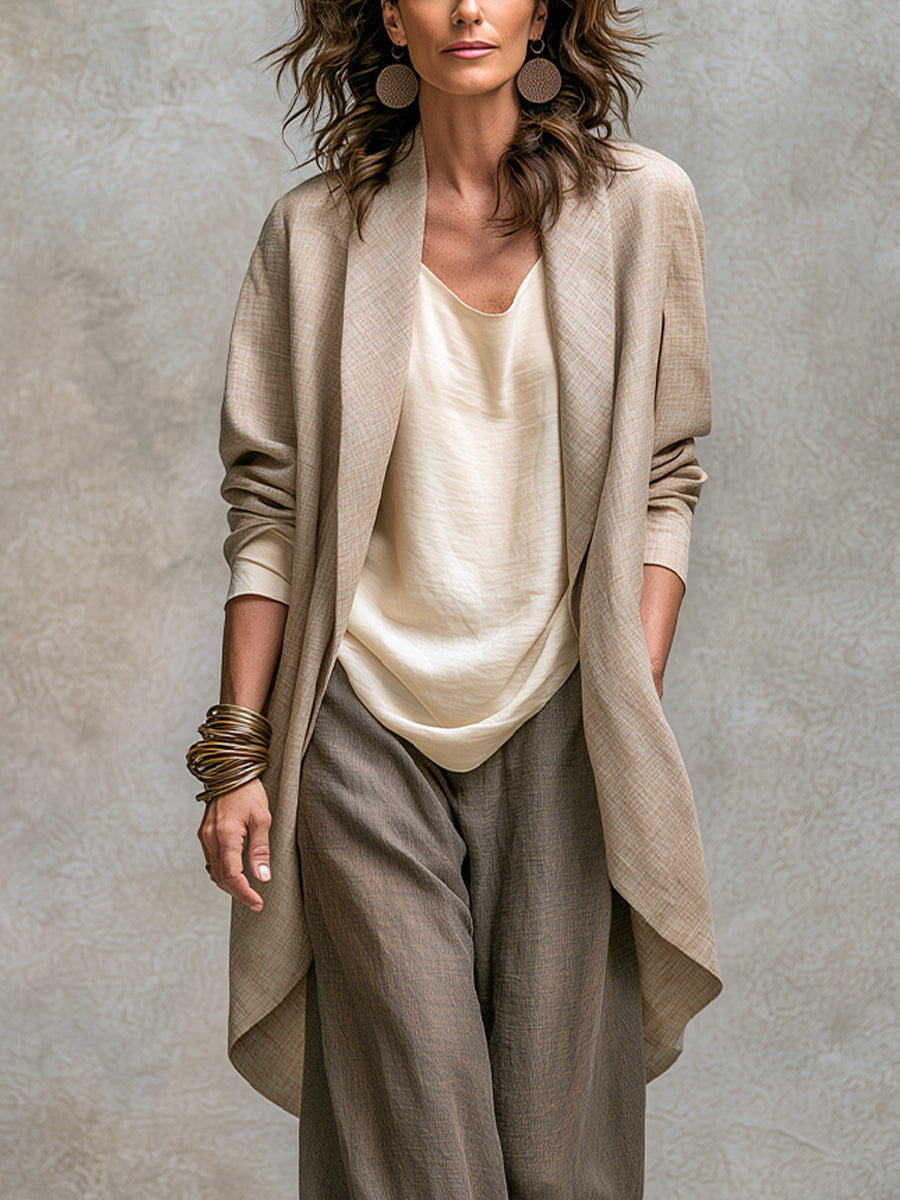 Jennifer Layered Three-Piece Wide-Leg Set