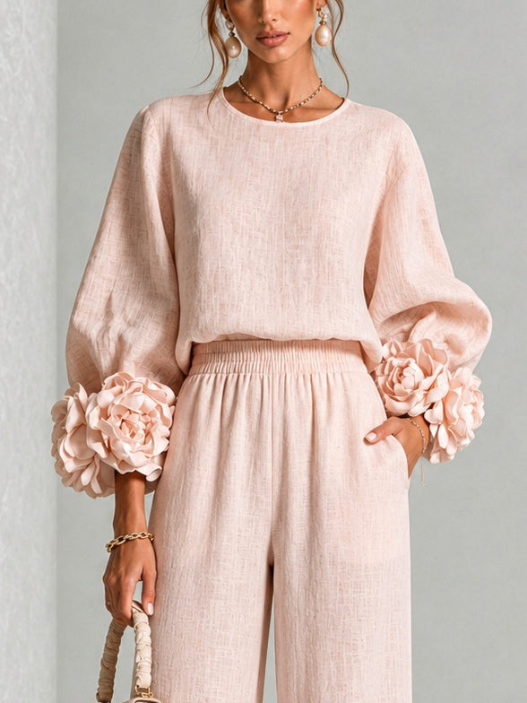 Eleanor™ | Rose Petal Elegance Two-Piece Set