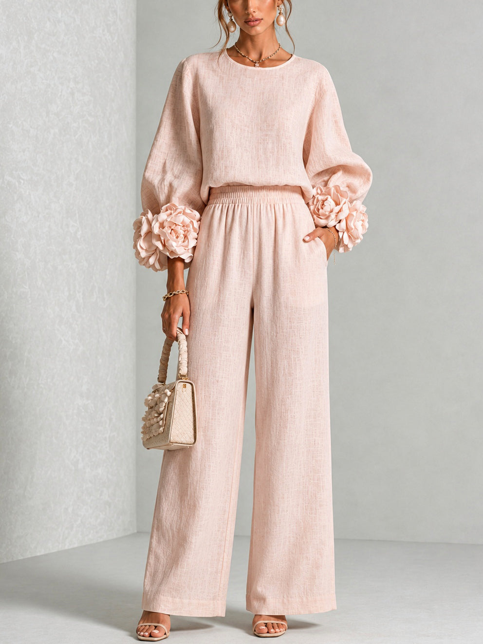 Eleanor™ | Rose Petal Elegance Two-Piece Set