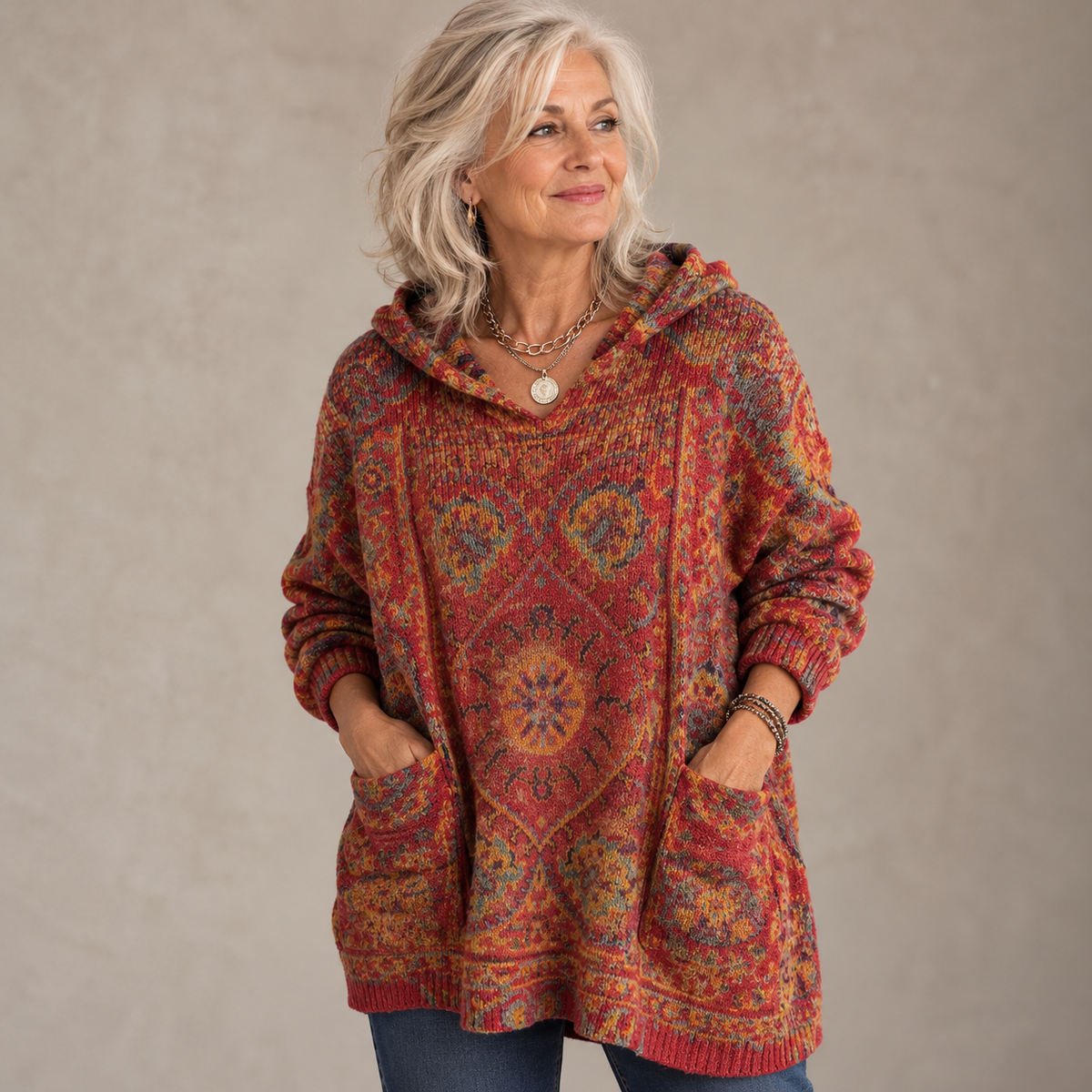 Rosalie™ | Bohemian Hooded Comfort Knit