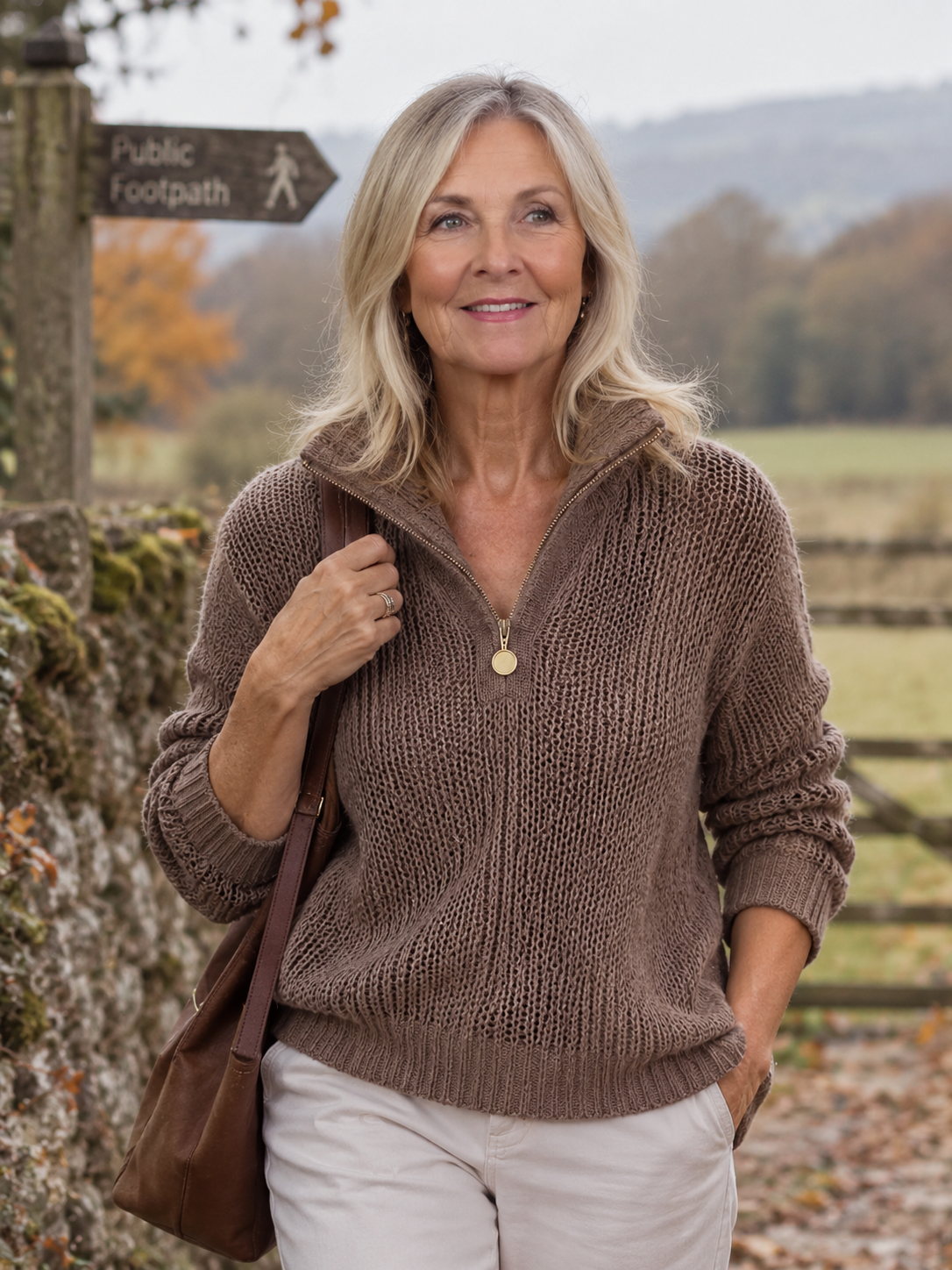 Sienna™ | Relaxed Zip-Neck Knit