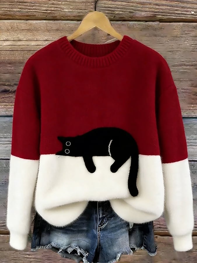 Mabel™ | Playful Cat Cosy Sweater