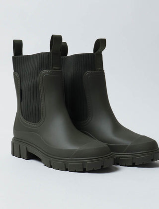 Lorna Chelsea Rain Boots in Olive