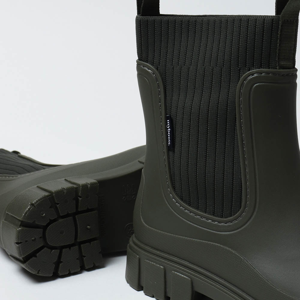 Lorna Chelsea Rain Boots in Olive
