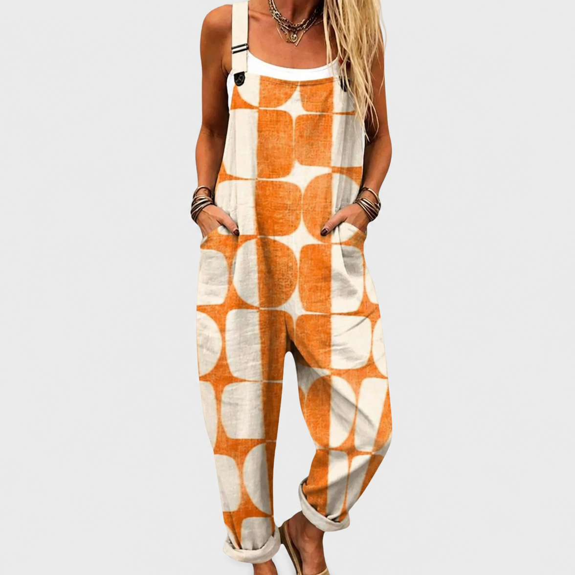 COMFORTABLE PRINTED JUMPSUIT