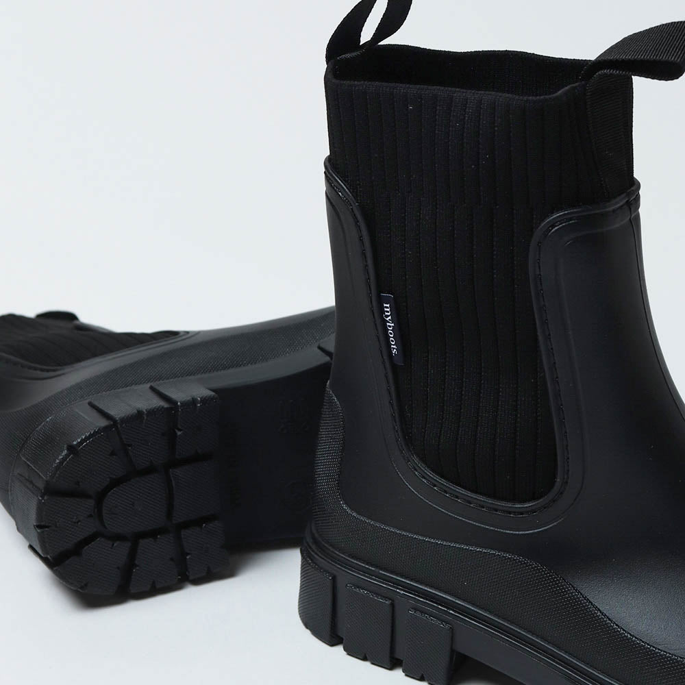Lorna Chelsea Rain Boots in Black