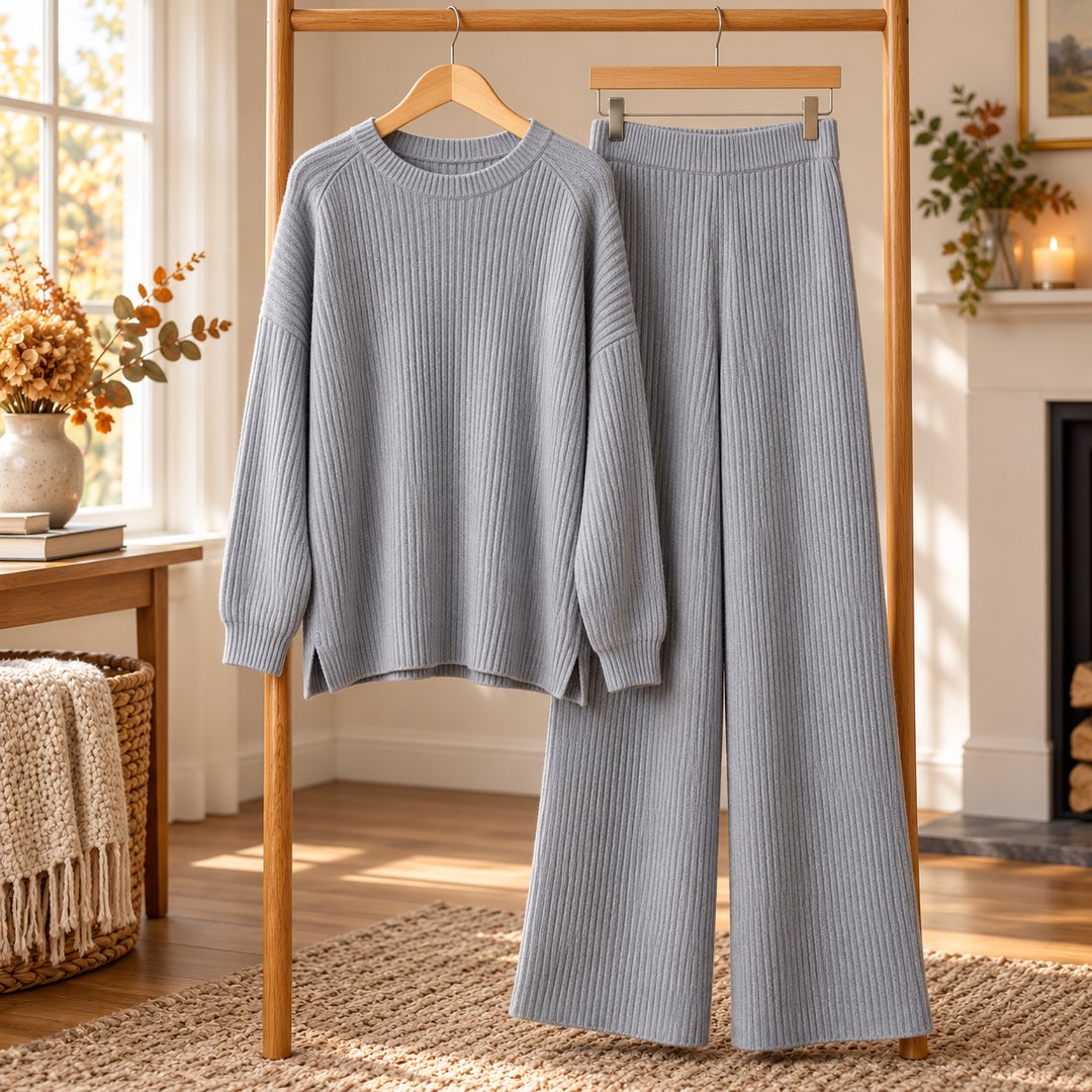 Bridget knit set on a hanger