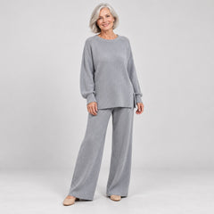 Bridget knit set in Grey