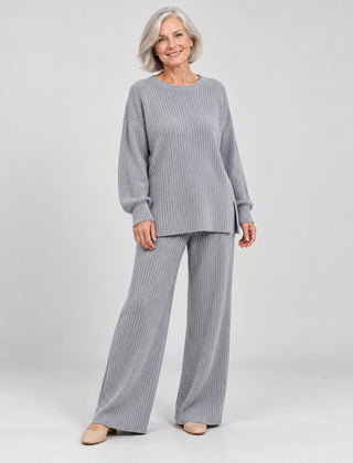 Bridget knit set in Grey
