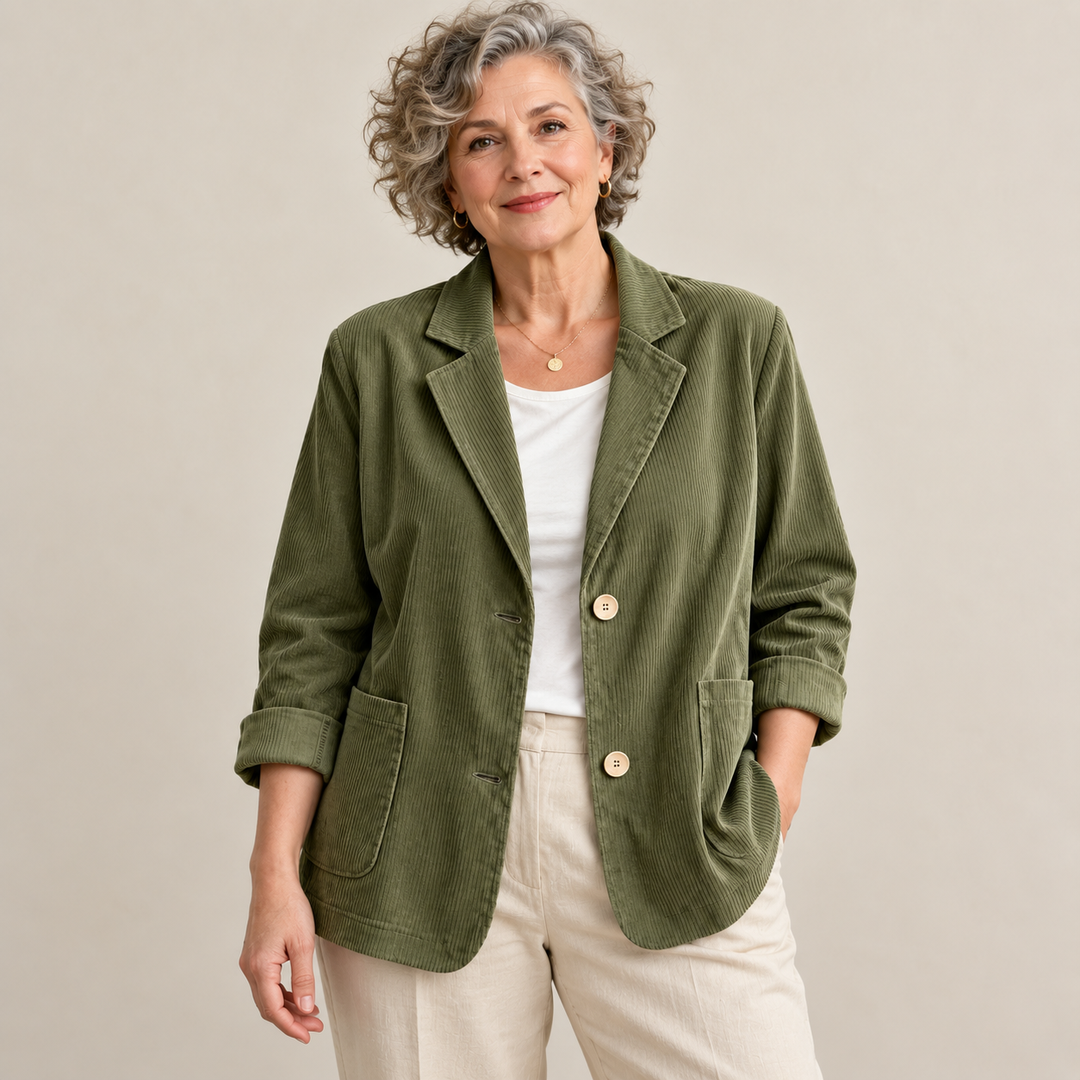 Carolyn Relaxed Corduroy Blazer