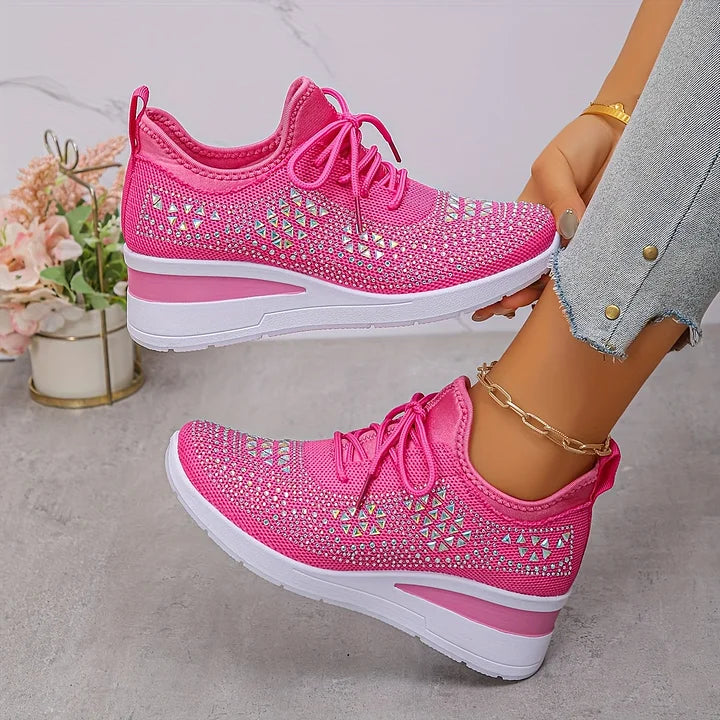 Assina | Baskets confort avec détails strass