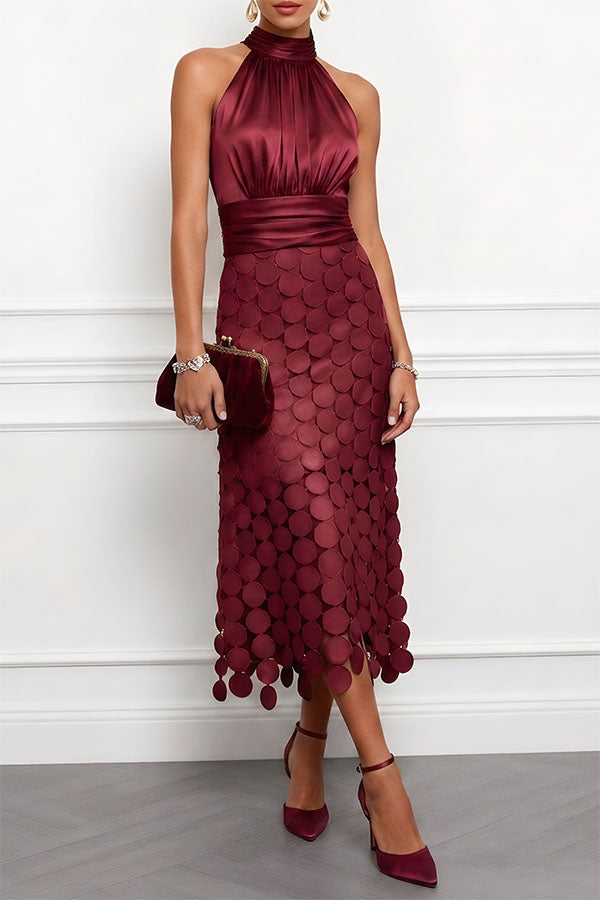 Clara | Graceful Satin Occasion Dress