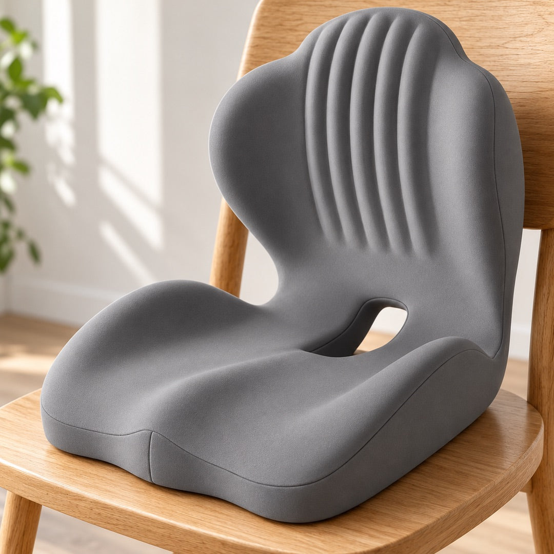 The Debra Memory Foam Seat Cushion with Back Support close-up of the detail