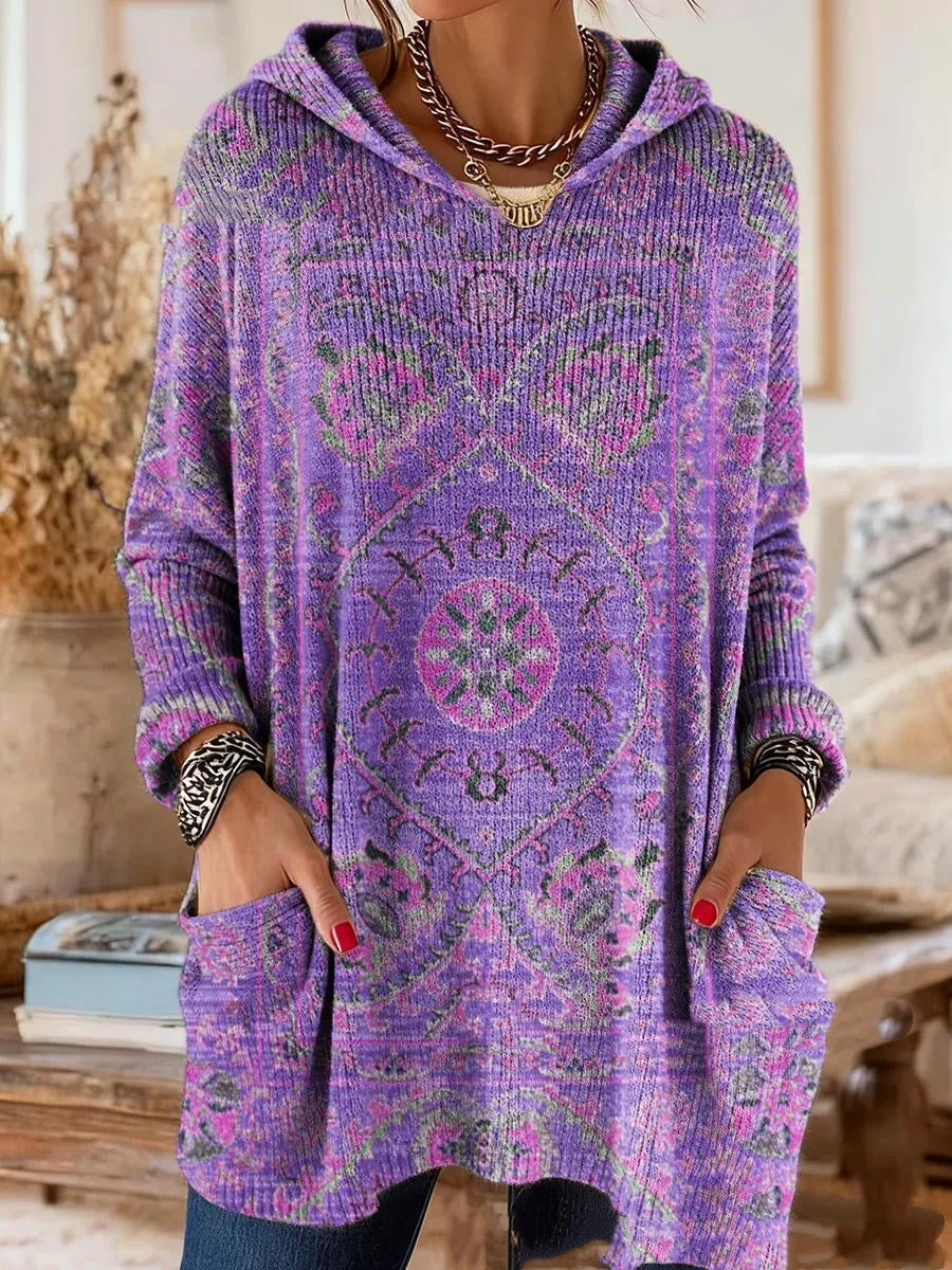 Mabel | Heritage Mosaic Hooded Knit