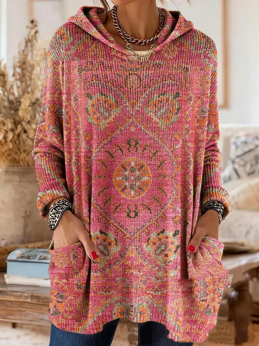 Mabel | Heritage Mosaic Hooded Knit