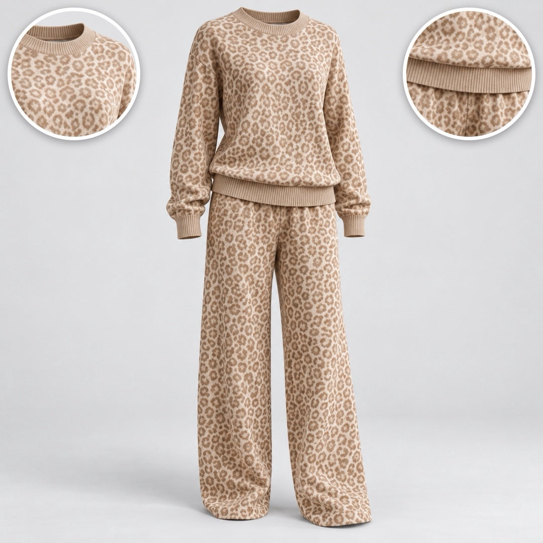 Hazel set details: neckline and ribbed hem
