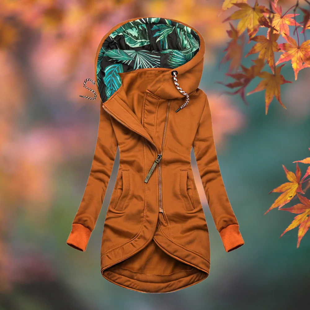 Harriet™ | Floral Lined Hooded Coat