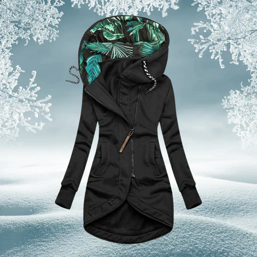 Harriet™ | Floral Lined Hooded Coat